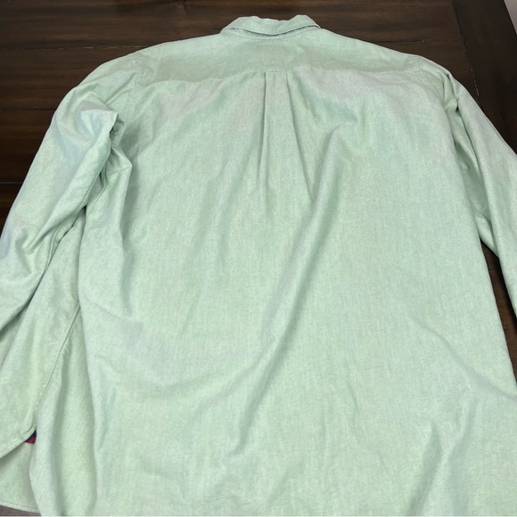 Polo Ralph Lauren Button Down Shirt Men's XLT Classic Fit Green Striped L/S EUC - Picture 4 of 4